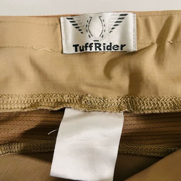 TuffRider Ventilated Schooling Tights Size S Small Tan - Picture 5 of 9